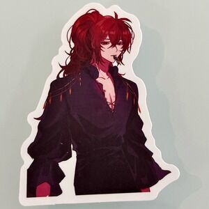 5/$10 Waterproof Vinyl Sticker- Diluc Genshin Impact